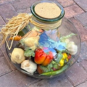 Big around Glass with vegetables